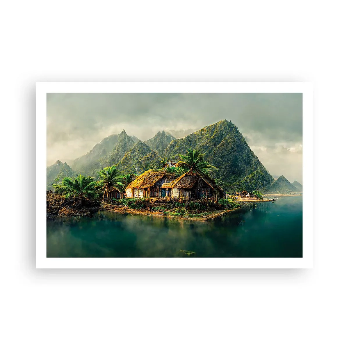 Plakat - Tropisk paradis - 91x61 cm