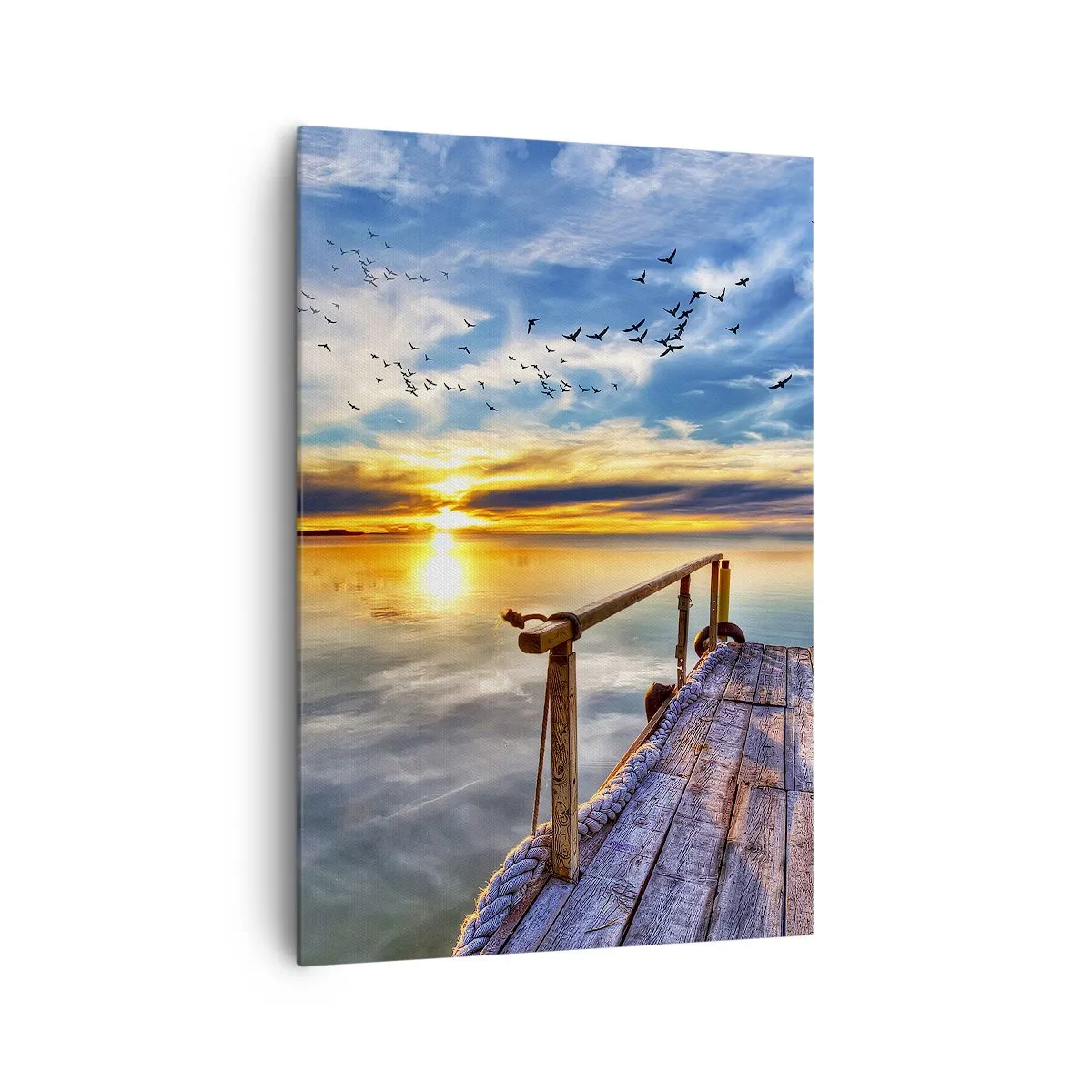 Lærredstryk - Billede på lærred - Vinden går til ro - 70x100 cm