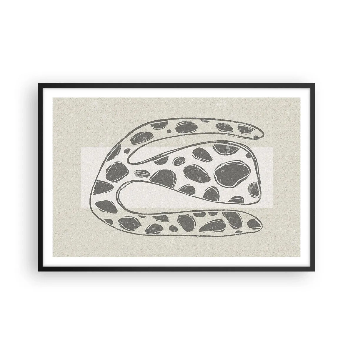 Plakat i sort ramme - Bizart væsen - 91x61 cm