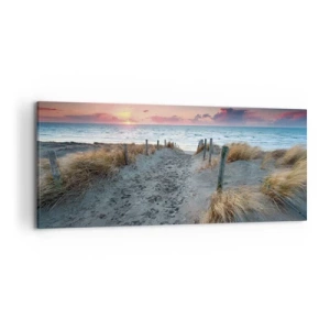 Lærredstryk - Billede på lærred - Du har udgydt en regnbue af strålende pragt.... - 120x50 cm