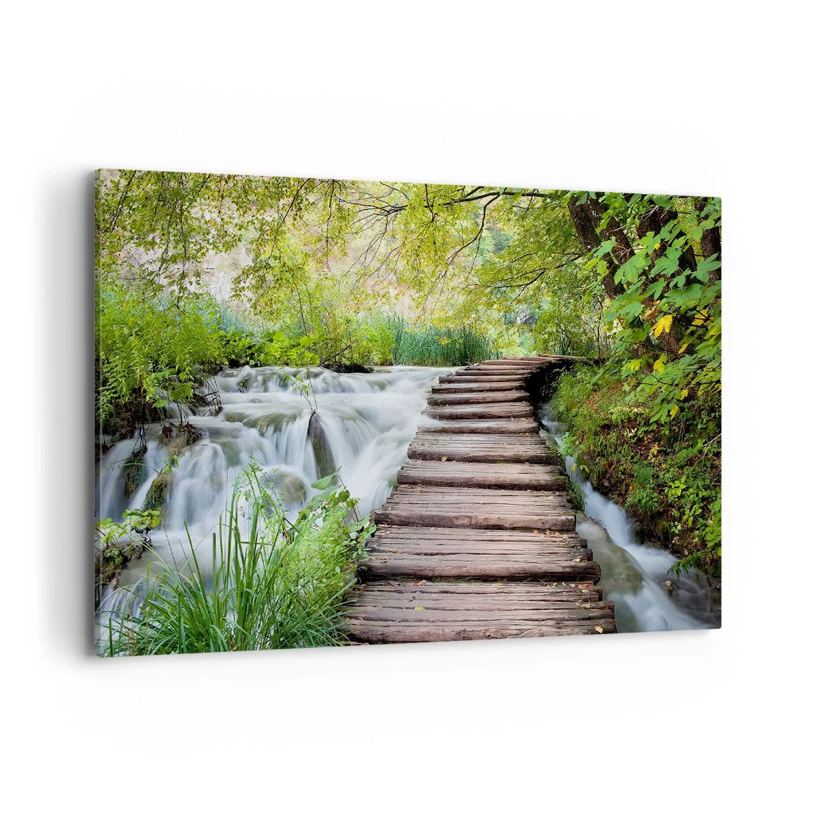 Lærredstryk - Billede på lærred - Overhovedet ikke stille vand - 120x80 cm