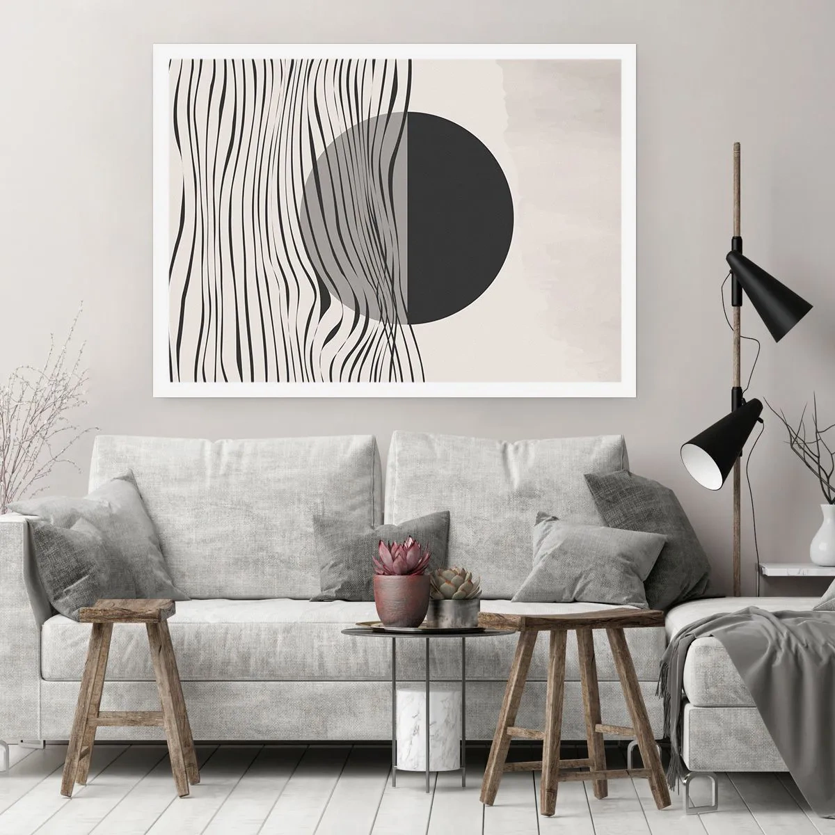 Plakat - Halvkomposition - 100x70 cm