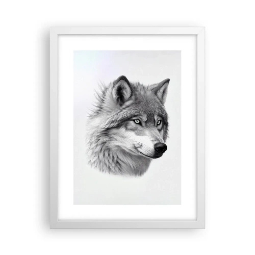 Plakat i hvid ramme - Alpha - uden tvivl - 30x40 cm