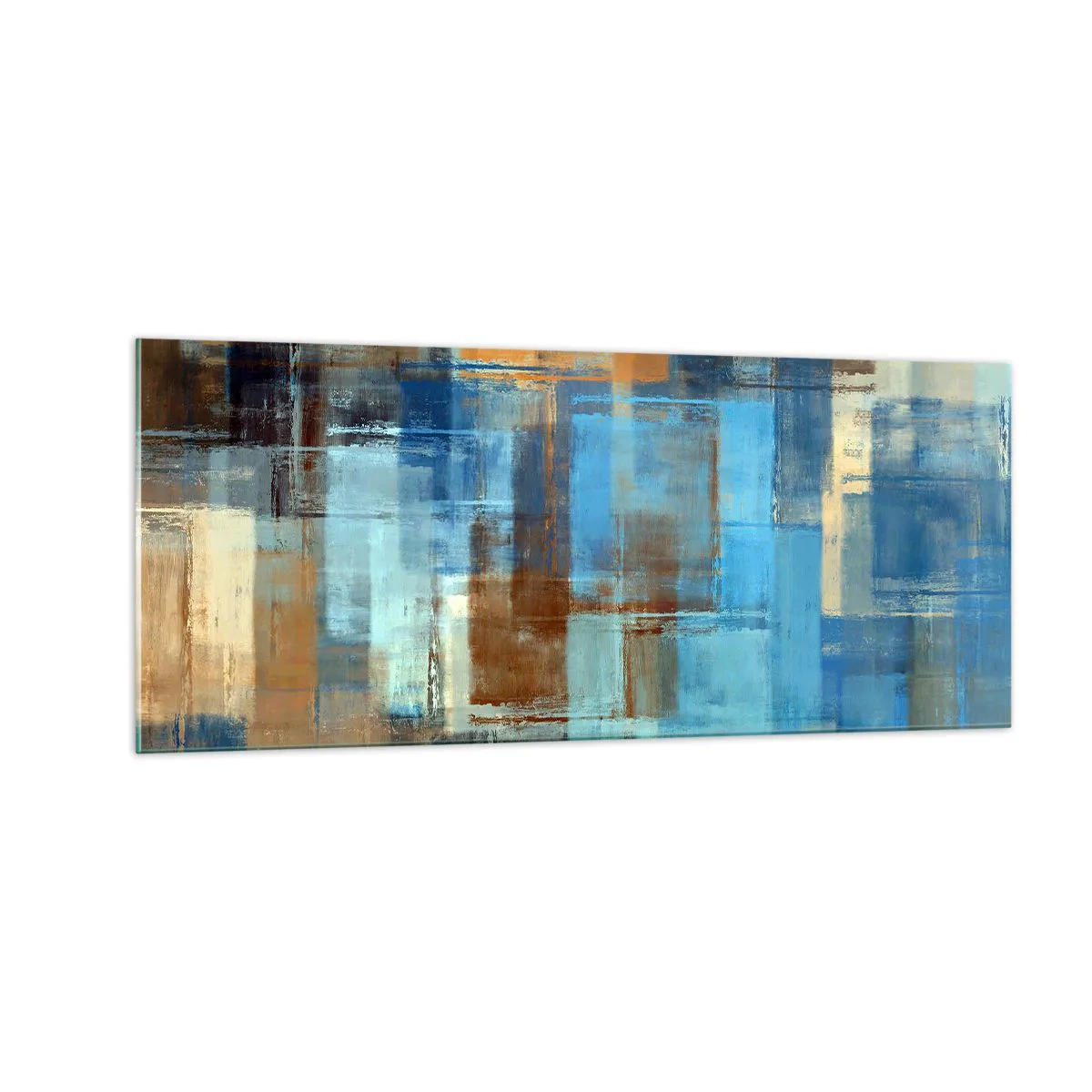 Billede på glas - Gennem det blå slør - 100x40 cm