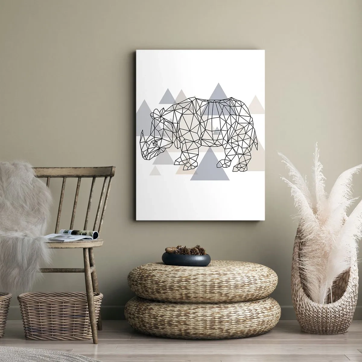 Lærredstryk - Billede på lærred - Kraftstruktur - 50x70 cm