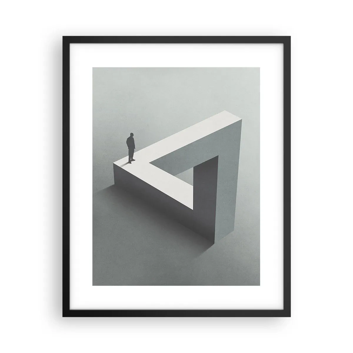 Plakat i sort ramme - Og dog er det muligt - 40x50 cm