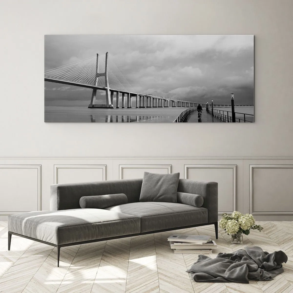 Billede på glas - Til hver, hvad han fortjener - 140x50 cm