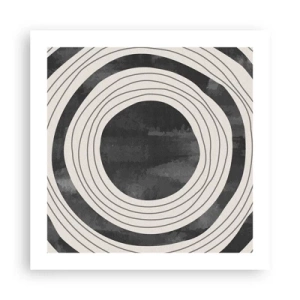 Plakat - Lige til det punkt - 50x50 cm