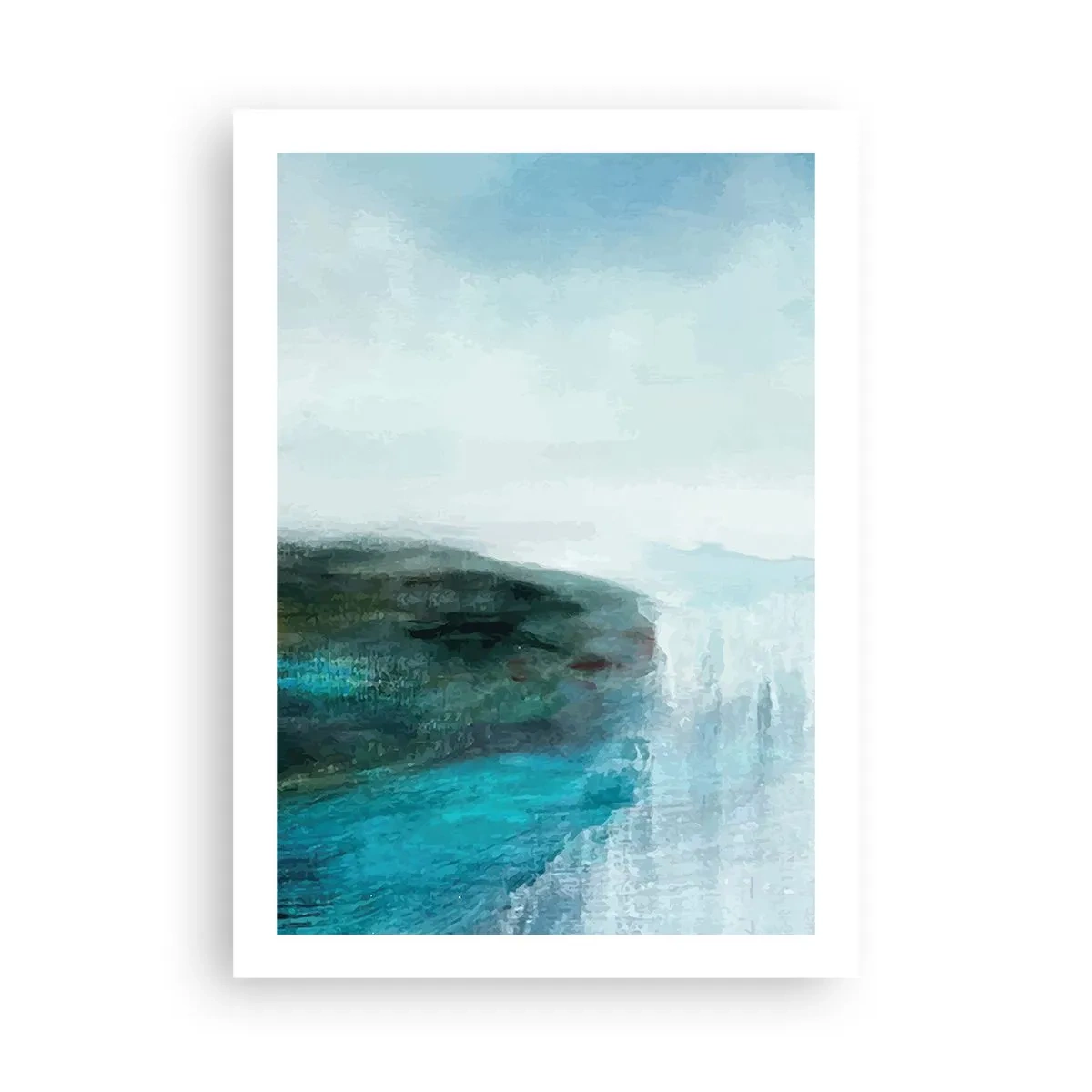 Plakat - Marin abstraktion - 50x70 cm