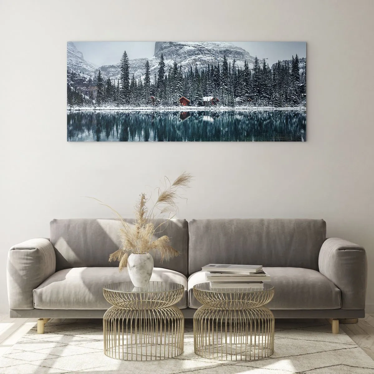Billede på glas - En canadisk retræte - 100x40 cm
