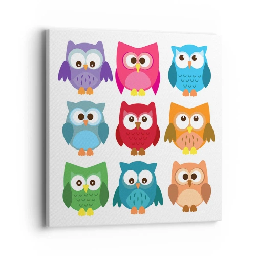 Lærredstryk - Billede på lærred - Forskelle kan være morsomme - 40x40 cm