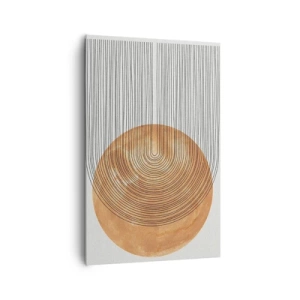 Lærredstryk - Billede på lærred - En solrig komposition - 80x120 cm