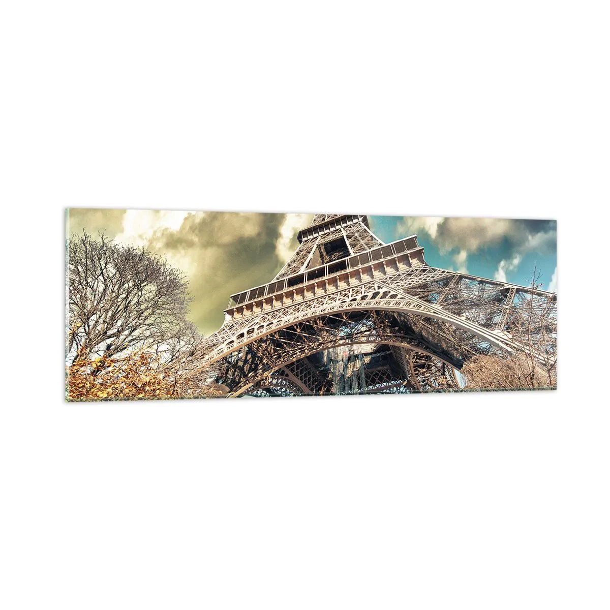 Billede på glas - Og i efteråret i Paris... - 90x30 cm