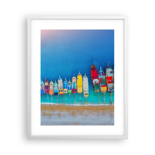 Plakat i hvid ramme - Fra et fugleperspektiv - 40x50 cm