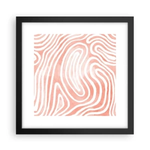 Plakat i sort ramme - I en labyrint af koraller - 30x30 cm
