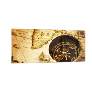 Billede på glas - Øst eller vest? - 100x40 cm