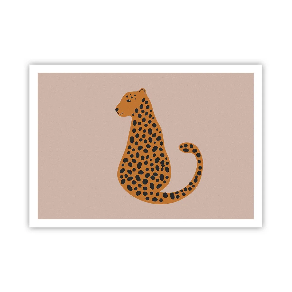 Plakat - Leopardprint er et moderigtigt mønster - 100x70 cm