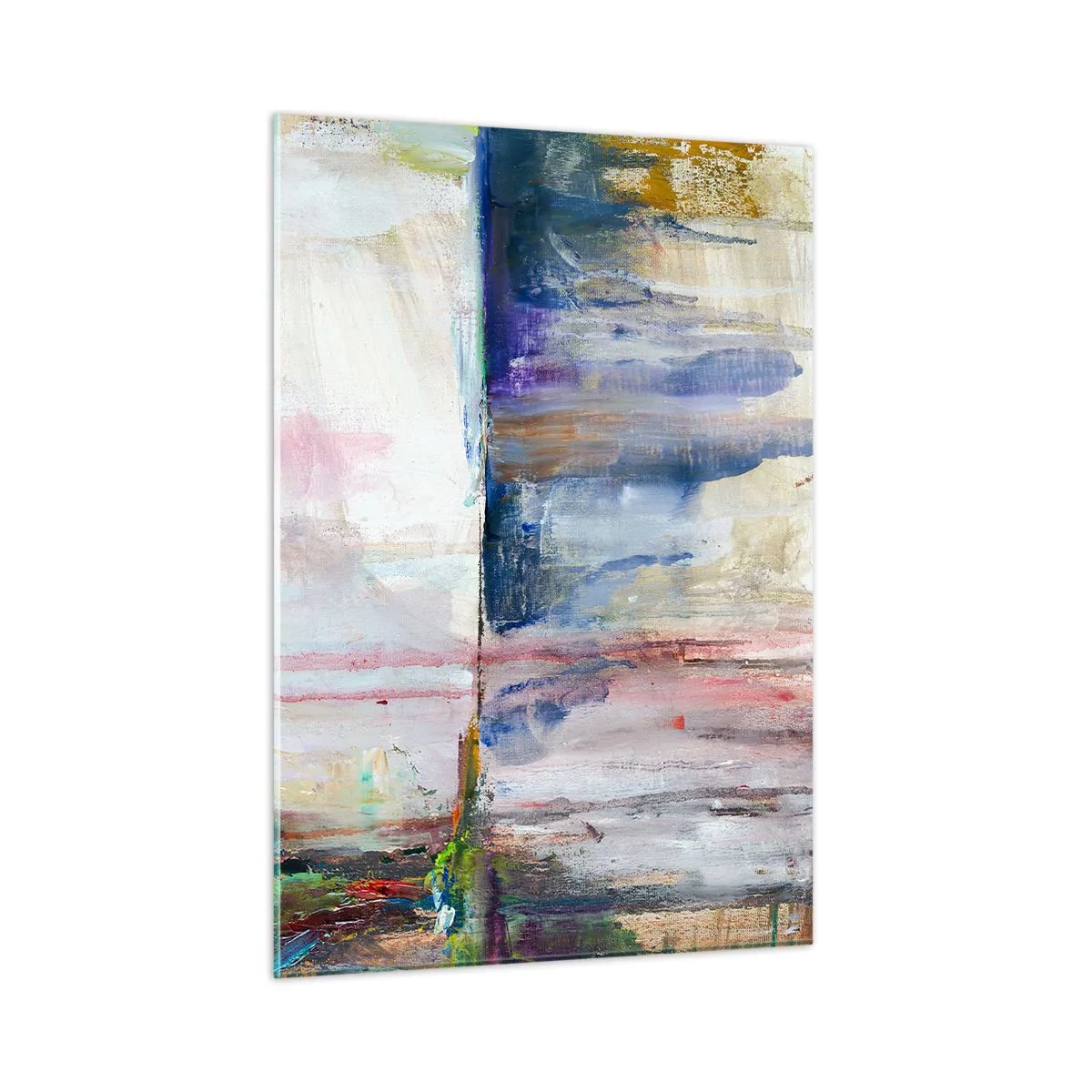 Billede på glas - Farverige indtryk og associationer - 50x70 cm