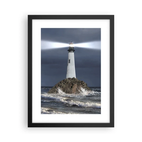 Plakat i sort ramme - Her...her...her! - 30x40 cm