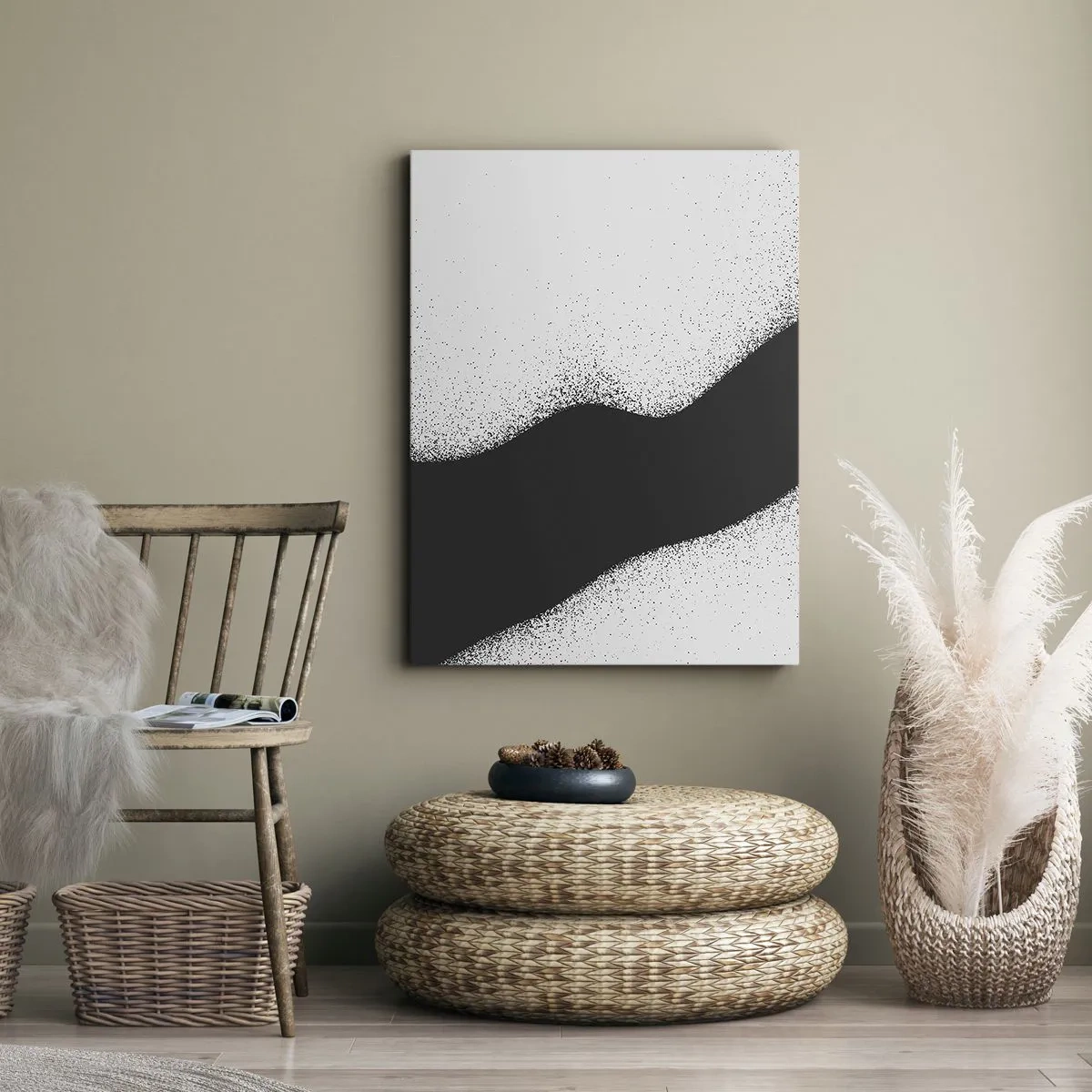 Lærredstryk - Billede på lærred - Flydende balance - 50x70 cm