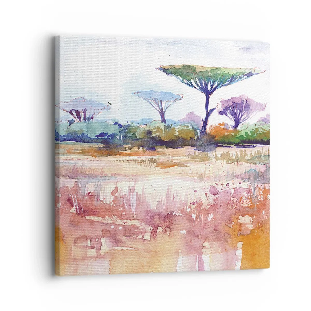 Lærredstryk - Billede på lærred - Savannens farver - 30x30 cm
