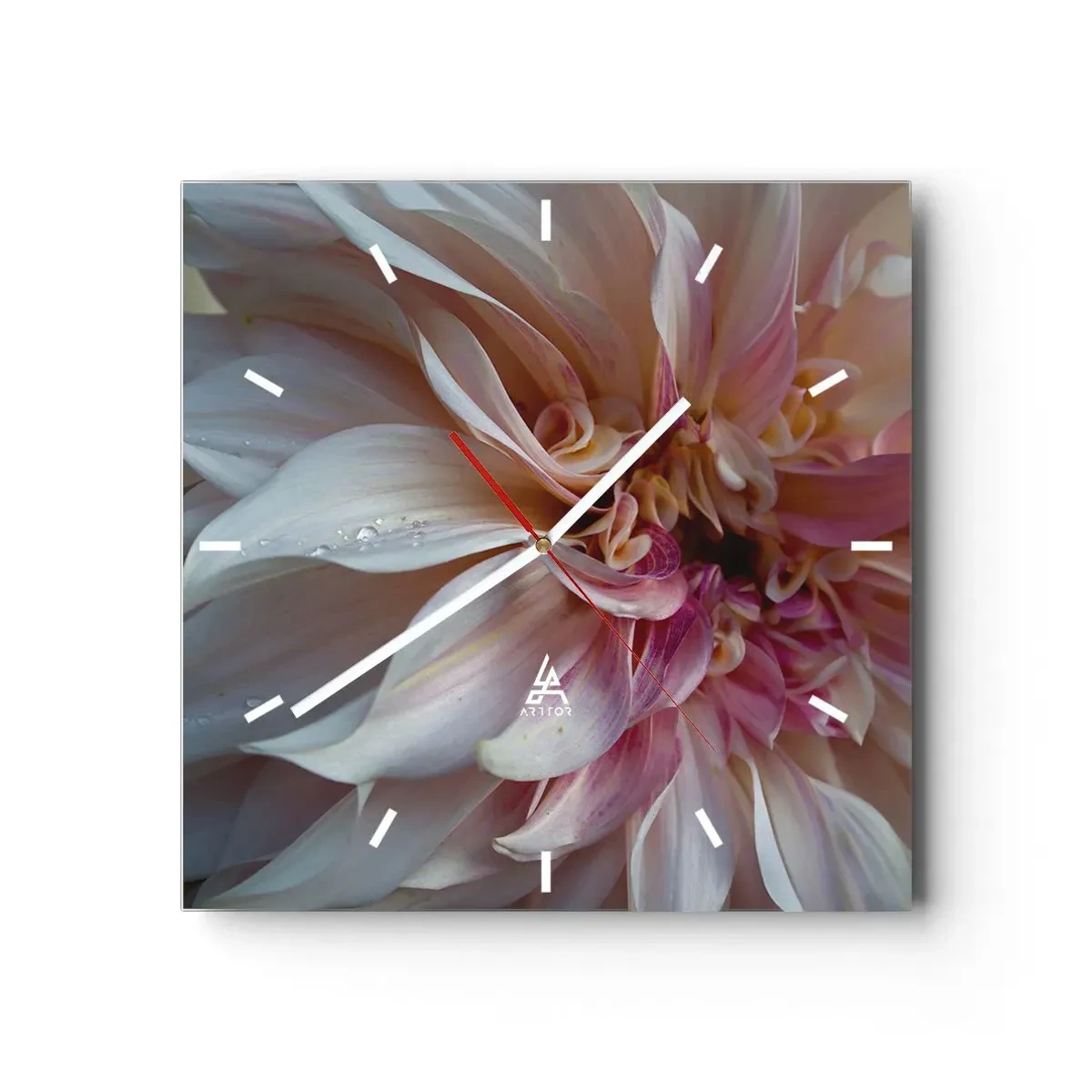 Vægur, Uret - Blomstrende friskhed - 40x40 cm