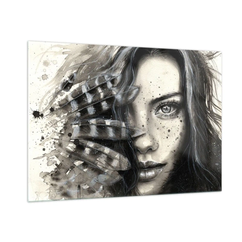 Billede på glas - Vild skønhed - 100x70 cm