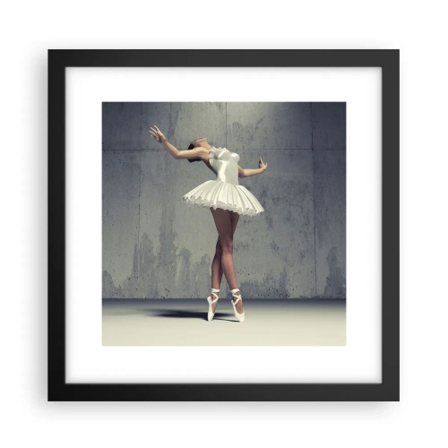 Plakat i sort ramme - Let som en fugl - 30x30 cm