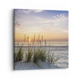 Lærredstryk - Billede på lærred - Se, tænk, føl - 30x30 cm