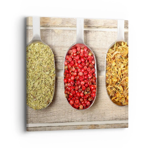 Lærredstryk - Billede på lærred - Magi i køkkenet - 40x40 cm