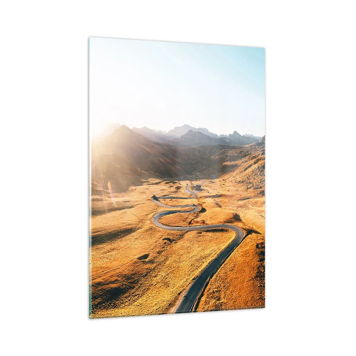 Billede på glas - I en gylden dal - 50x70 cm