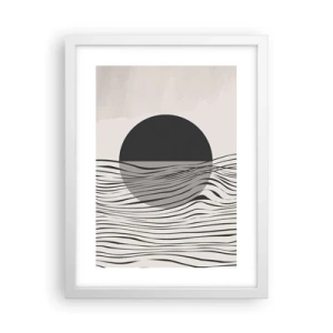 Plakat i hvid ramme - Halvkomposition - 30x40 cm