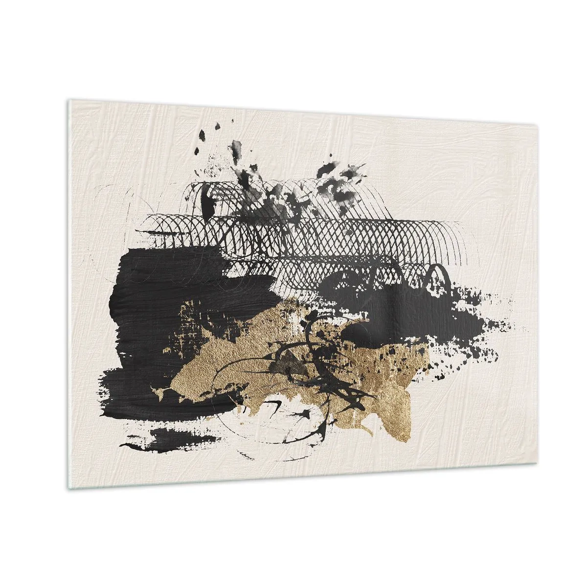 Billede på glas - Komposition med lidenskab - 100x70 cm