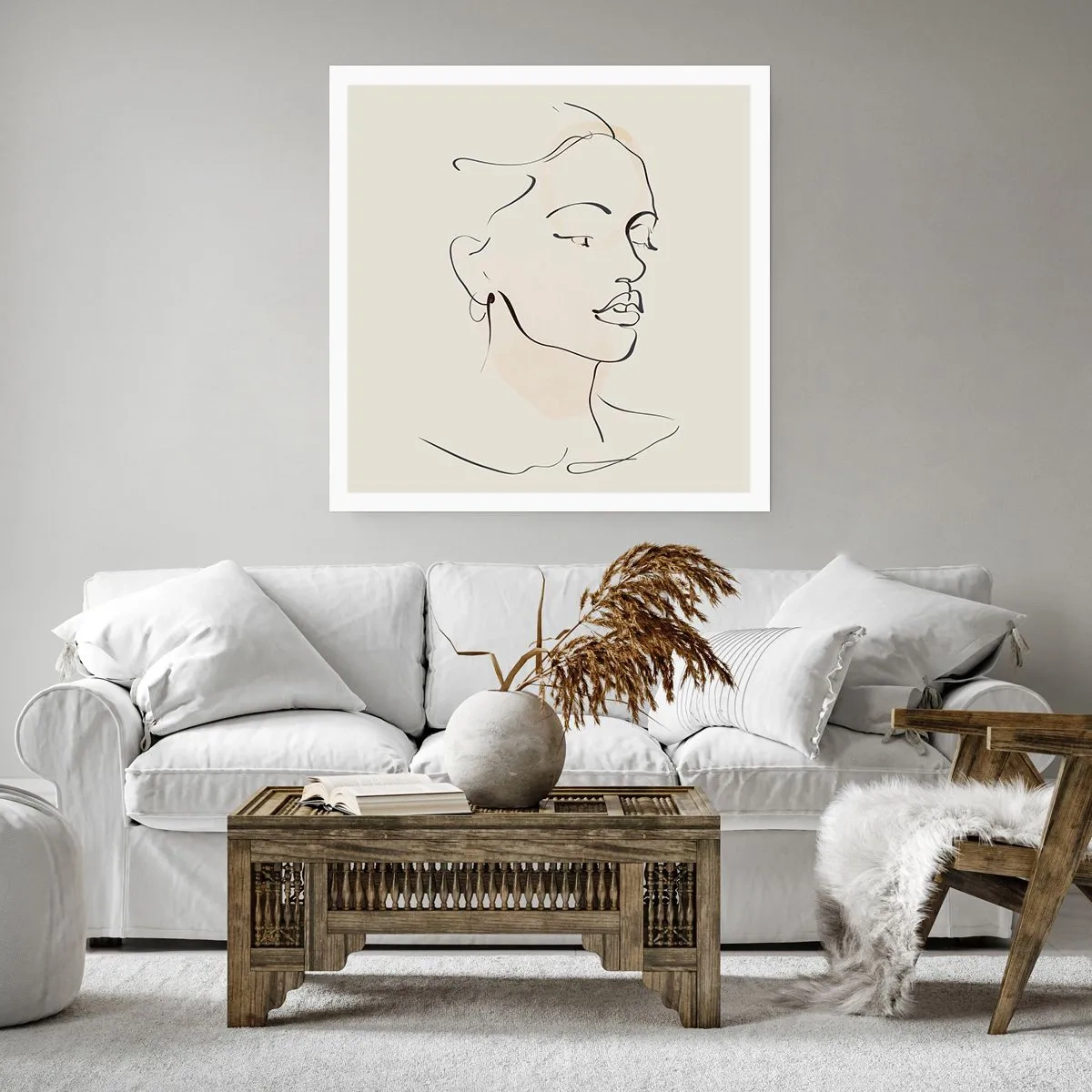 Plakat - En bestemt linje - 30x30 cm