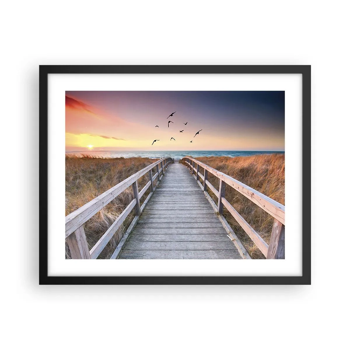 Plakat i sort ramme - Rummet med højder - 50x40 cm