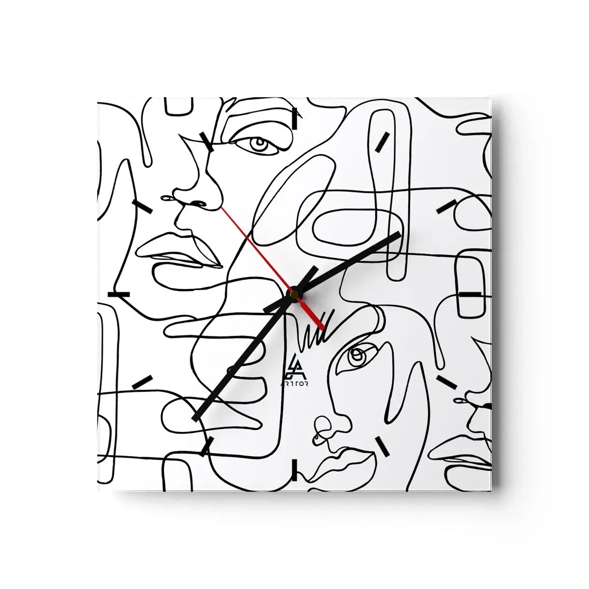 Vægur, Uret - I sammenfiltrede følelser - 30x30 cm