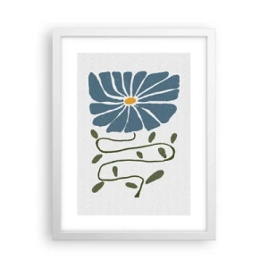 Plakat i hvid ramme - Fra kvist til blomst - 30x40 cm