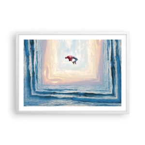 Plakat i hvid ramme - Til en anden dimension - 70x50 cm
