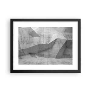 Plakat i sort ramme - En ægte udfordring - 40x30 cm