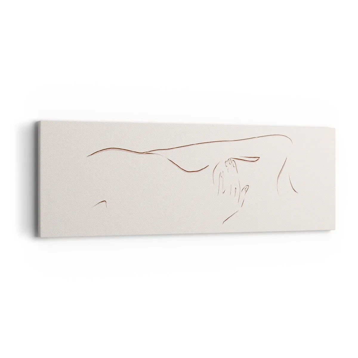 Lærredstryk - Billede på lærred - Begærets form - 90x30 cm