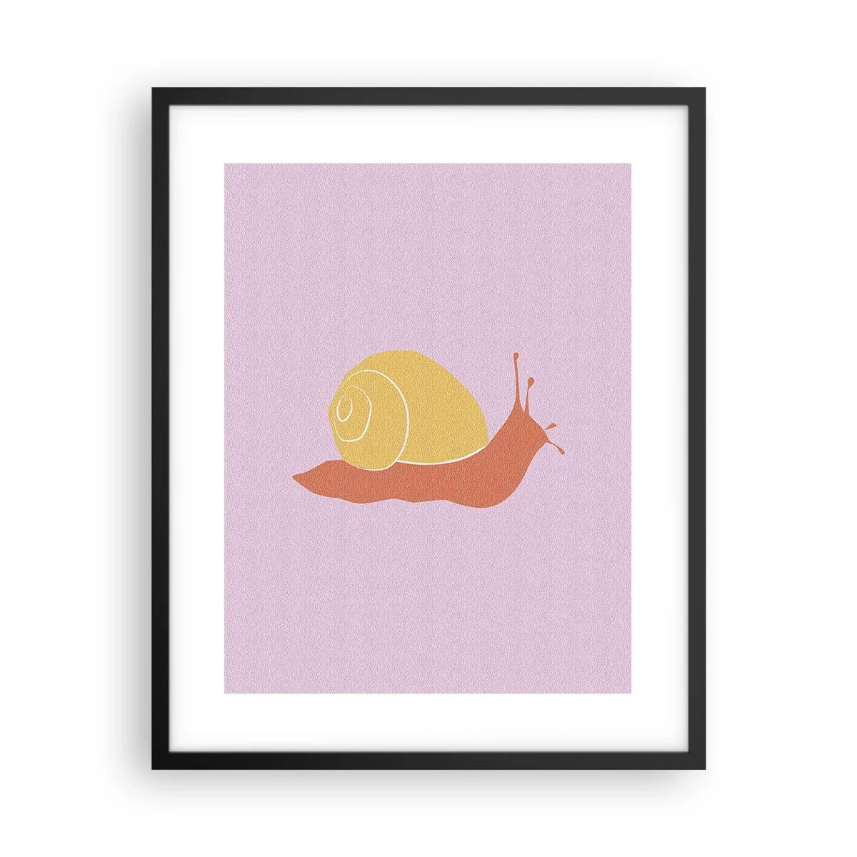 Plakat i sort ramme - Der er ingen hastværk - 40x50 cm