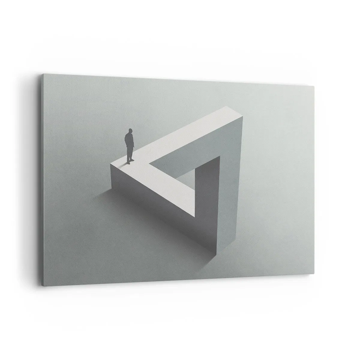 Lærredstryk - Billede på lærred - Og dog er det muligt - 120x80 cm