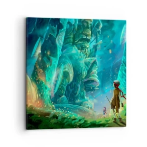 Lærredstryk - Billede på lærred - Fra den store eventyrbog - 70x70 cm