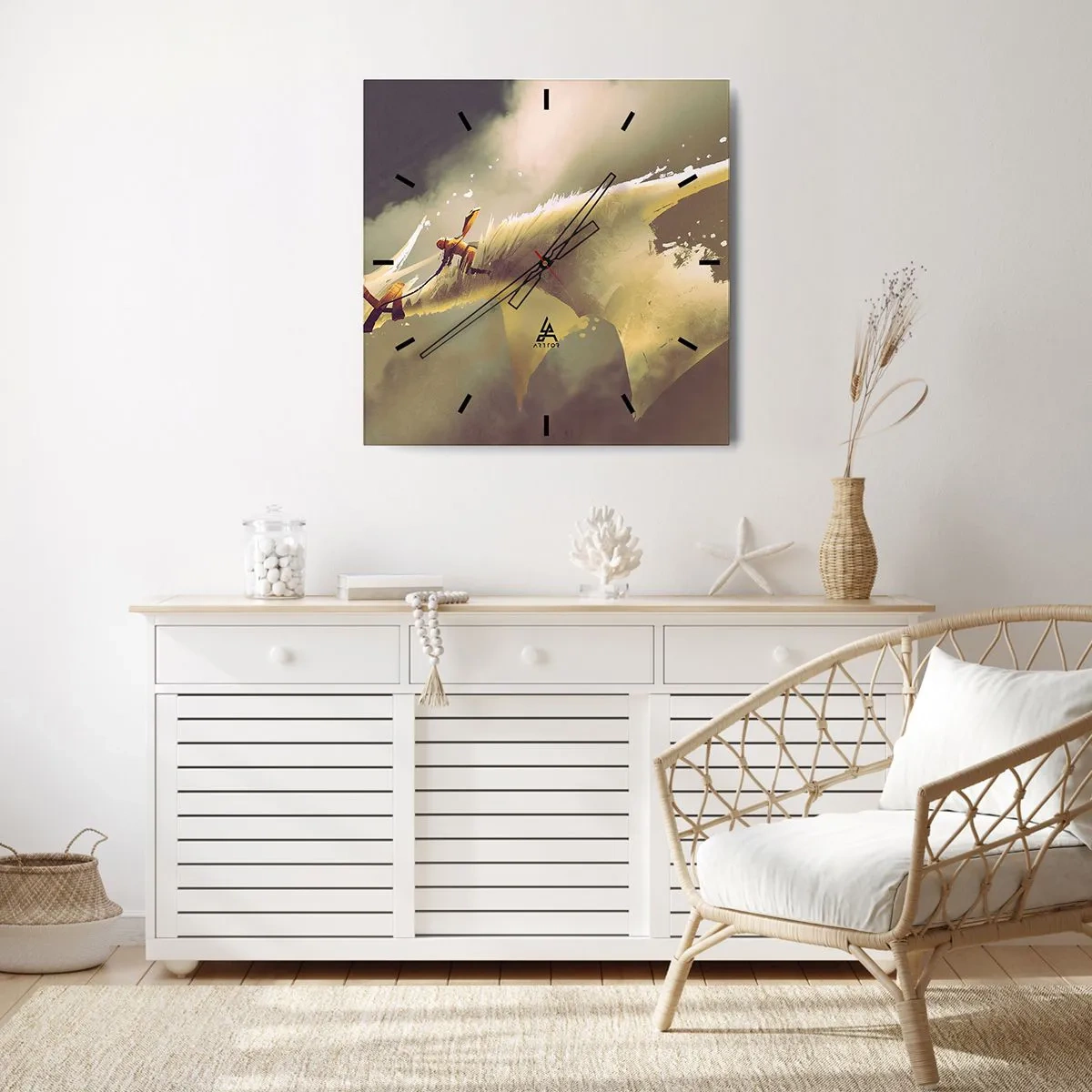 Vægur, Uret - Verden til undsætning - 30x30 cm