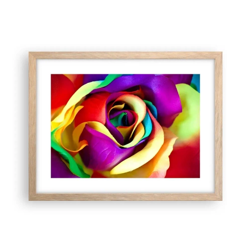 Plakat i ramme af lyst egetræ - Dette er umuligt - 40x30 cm