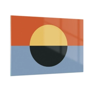 Billede på glas - En sammensætning af varme og kølighed - 100x70 cm