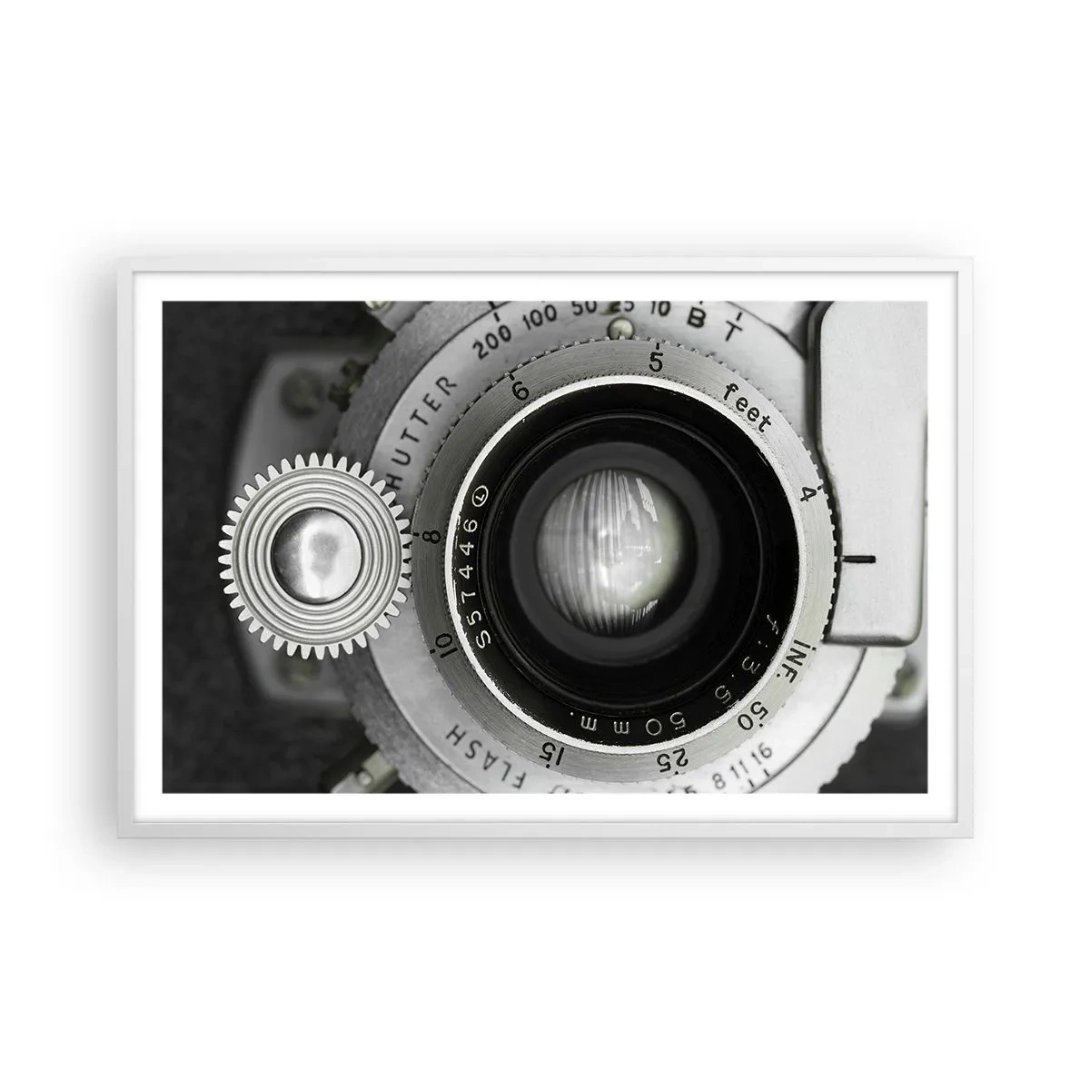 Plakat i hvid ramme - Historien om Hollywood - 91x61 cm