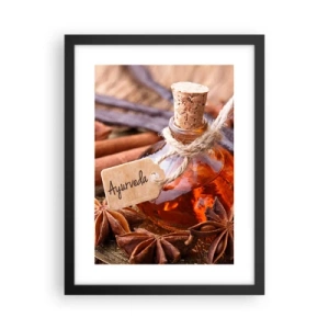 Plakat i sort ramme - På vej mod enhed af krop og ånd - 30x40 cm