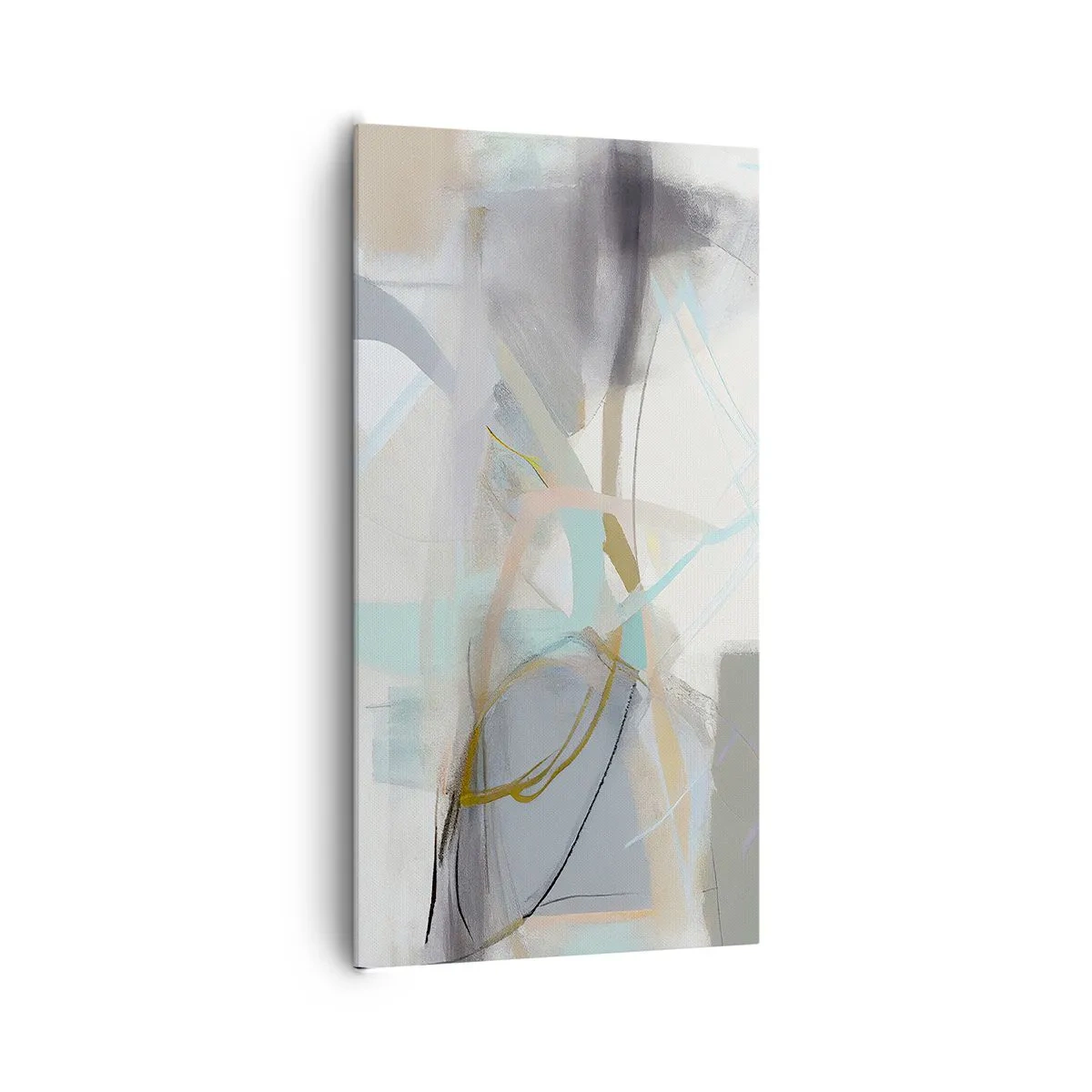 Lærredstryk - Billede på lærred - Tågeagtig abstraktion - 65x120 cm