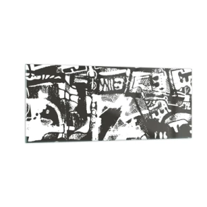 Billede på glas - Orden eller kaos? - 100x40 cm